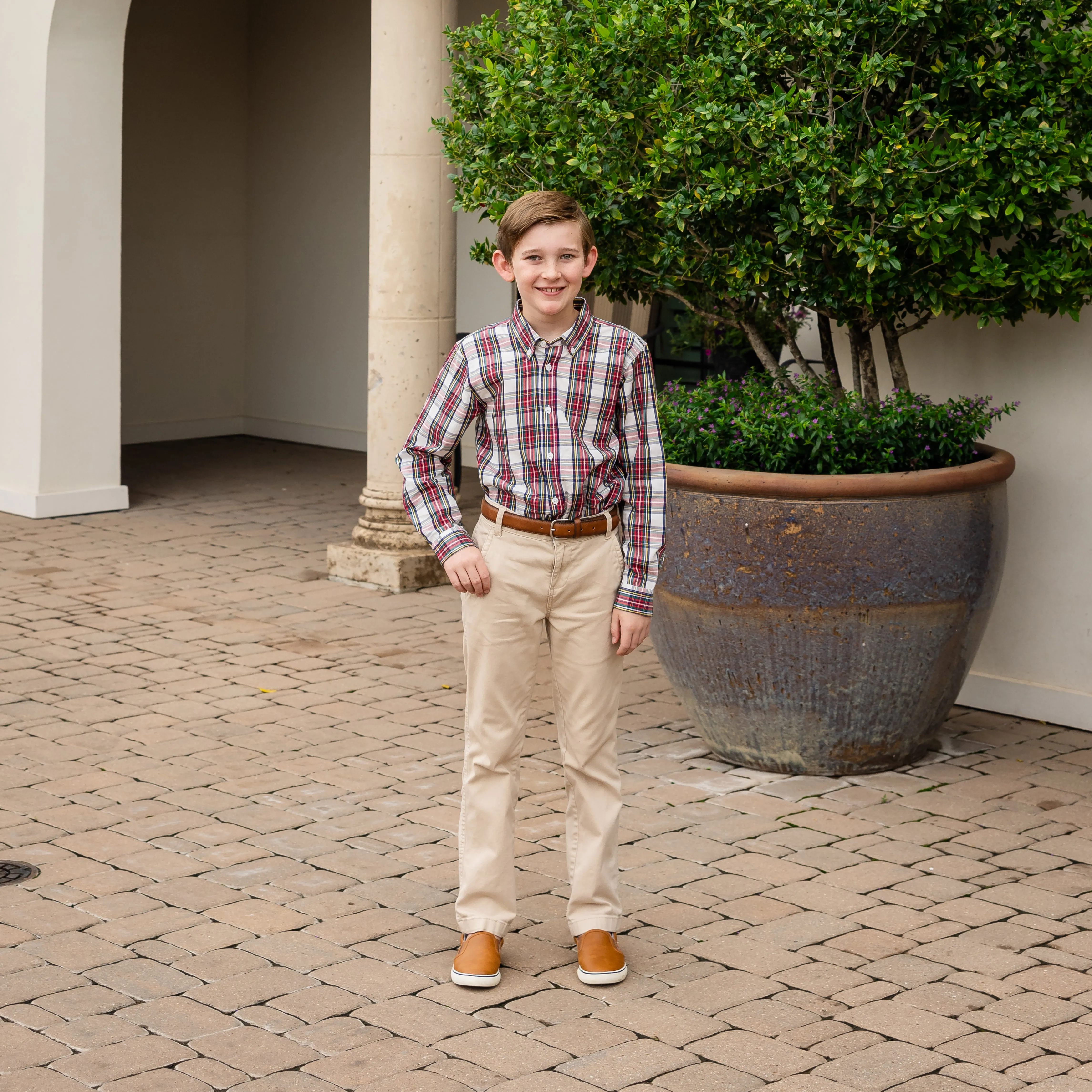 Boys Button Down - Windsor Tartan