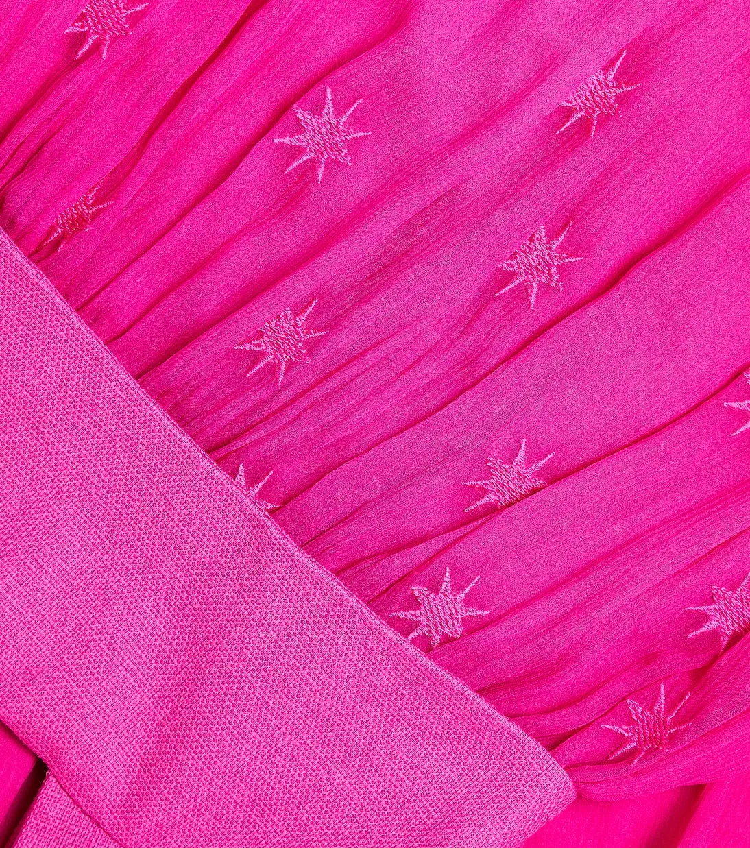 Chloé embroidered silk dress, pink