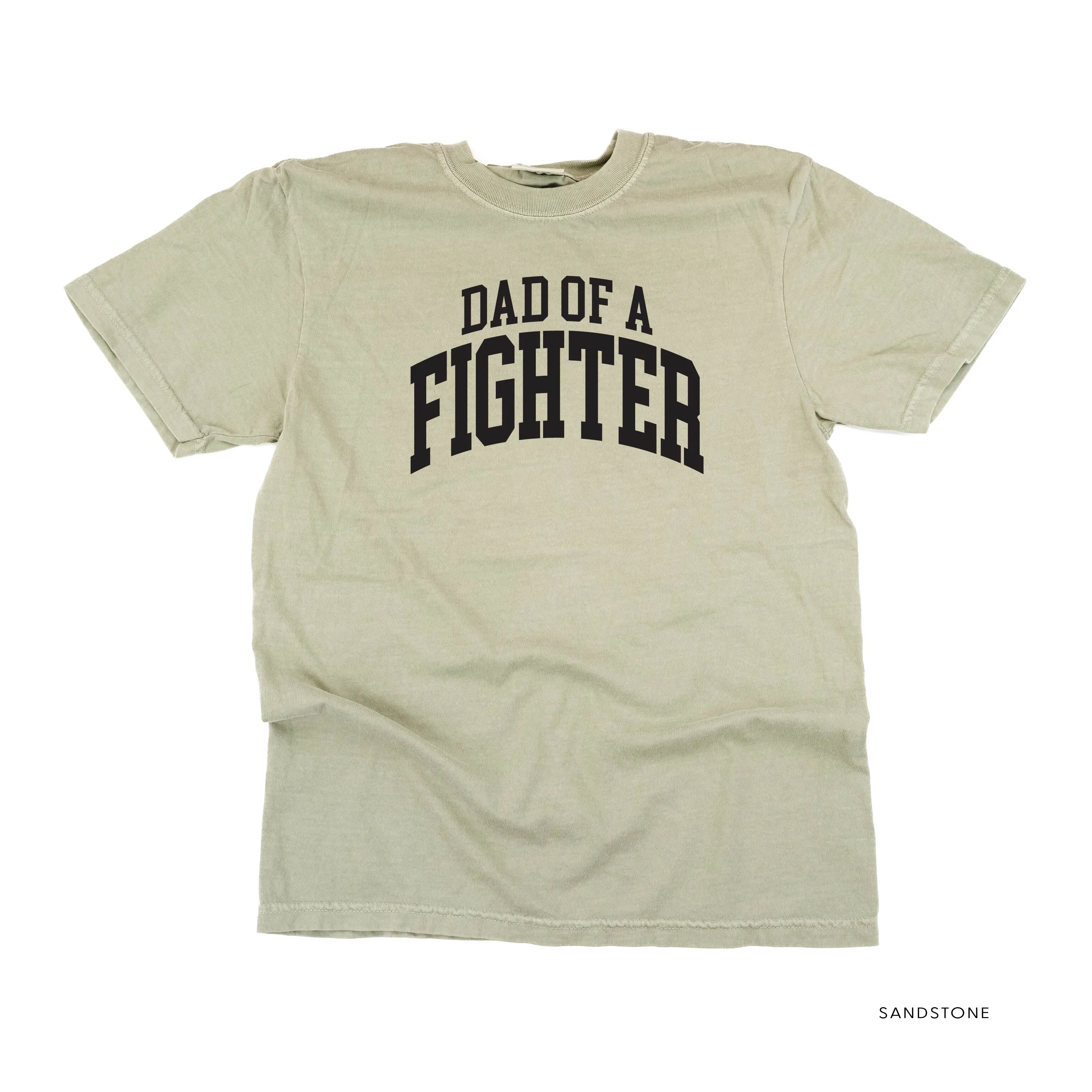 Dad of a Fighter - Varsity - SHORT SLEEVE COMFORT COLORS TEE