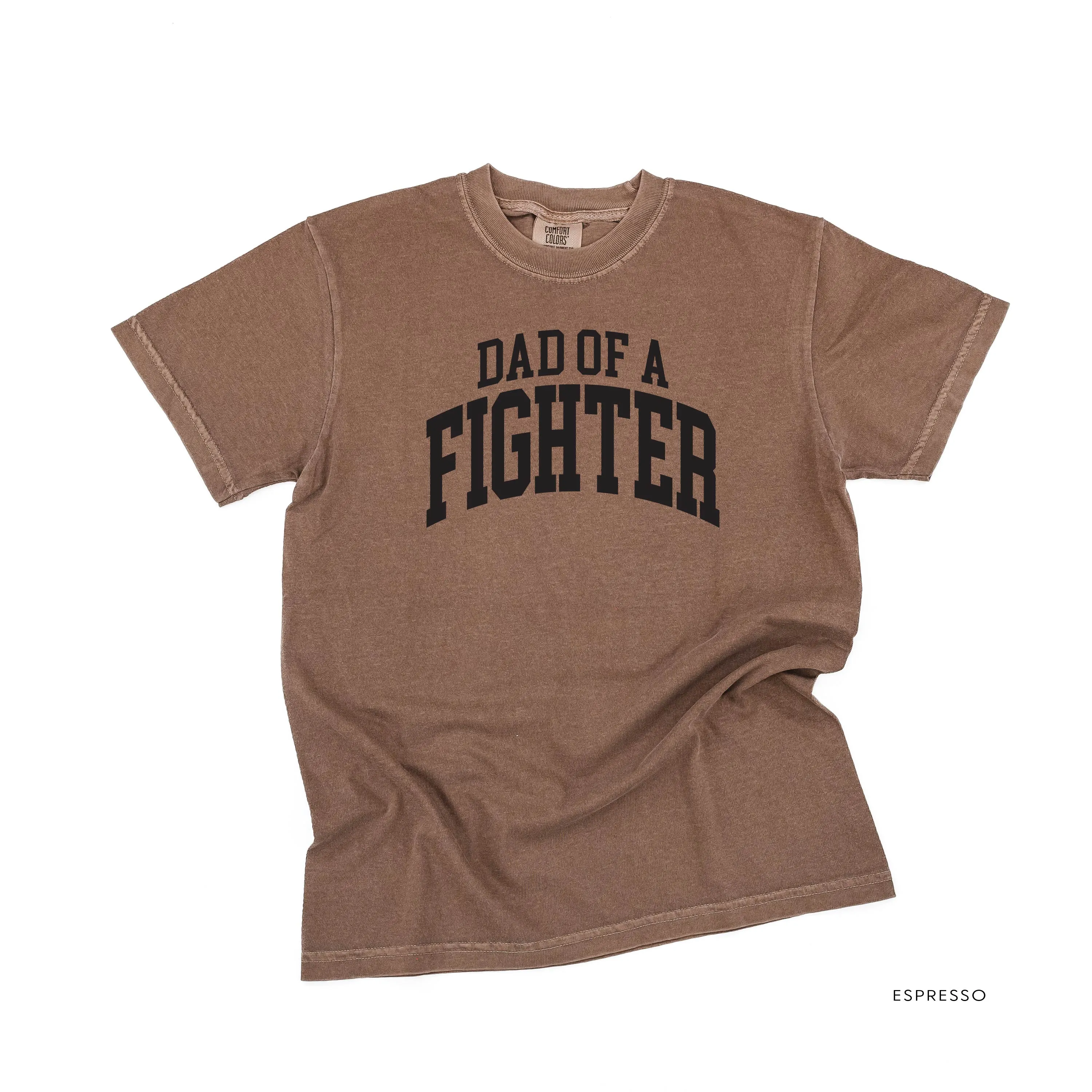 Dad of a Fighter - Varsity - SHORT SLEEVE COMFORT COLORS TEE