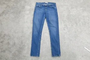 Denizen From Levis Womens Skinny Jeans Stretch Mid Rise Pockets Blue SZ 13 Large