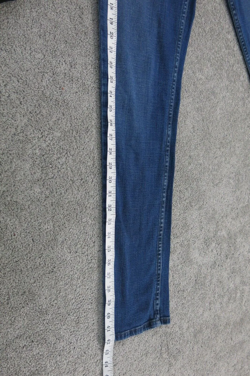 Denizen From Levis Womens Skinny Jeans Stretch Mid Rise Pockets Blue SZ 13 Large
