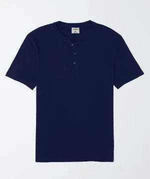 Henley Half Sleeves -Navy
