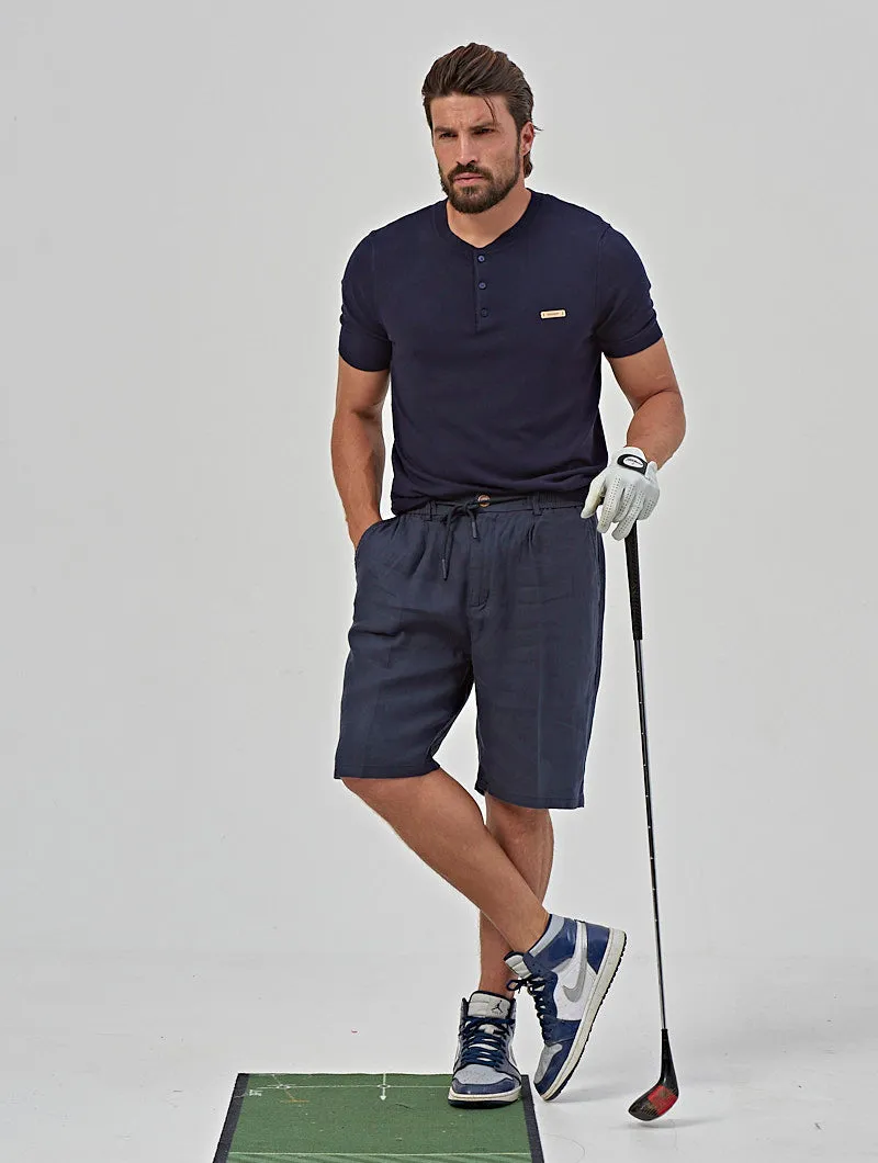 IVAN HENLEY T-SHIRT IN BLUE NAVY