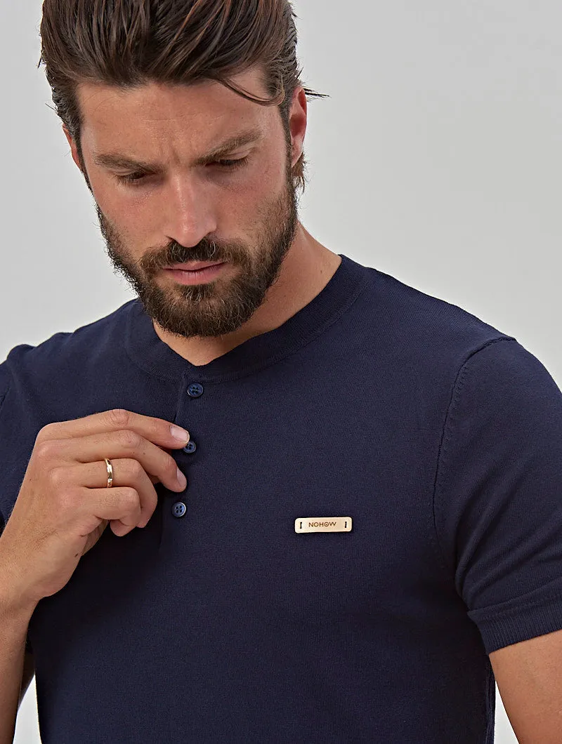 IVAN HENLEY T-SHIRT IN BLUE NAVY