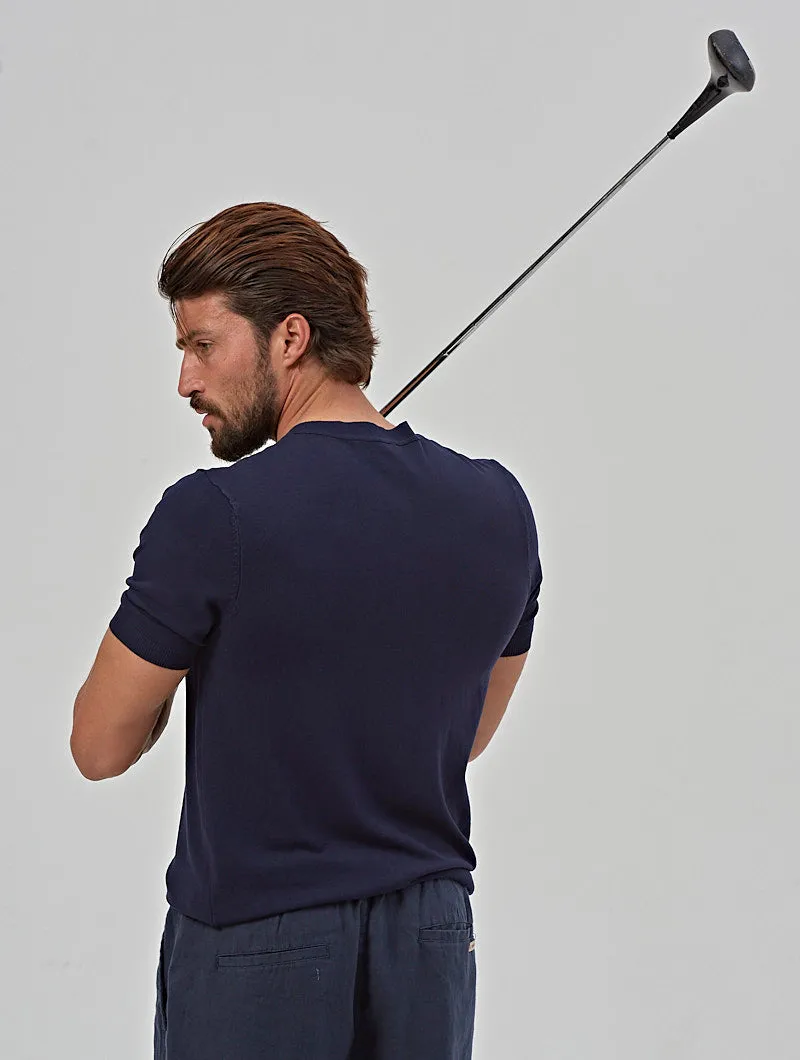 IVAN HENLEY T-SHIRT IN BLUE NAVY