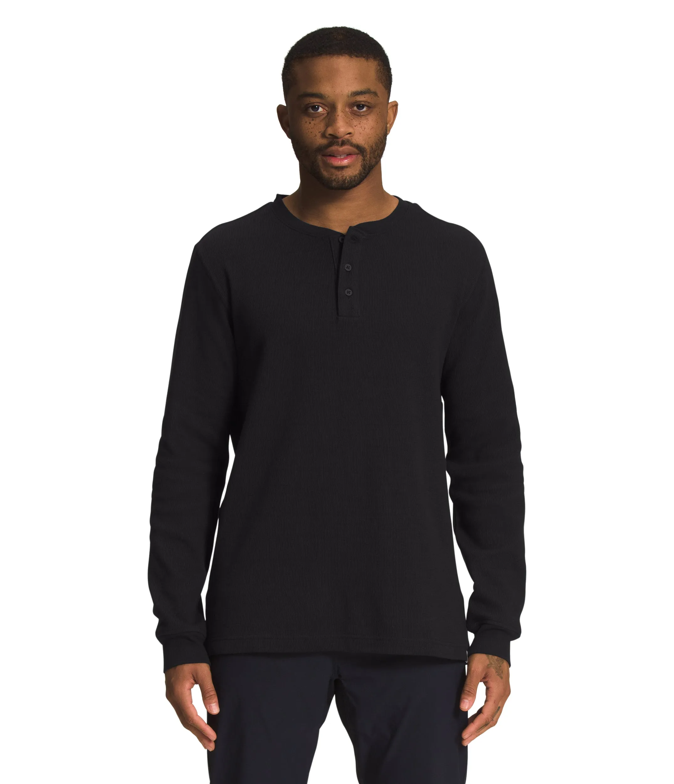 Men`s Waffle L/S Henley