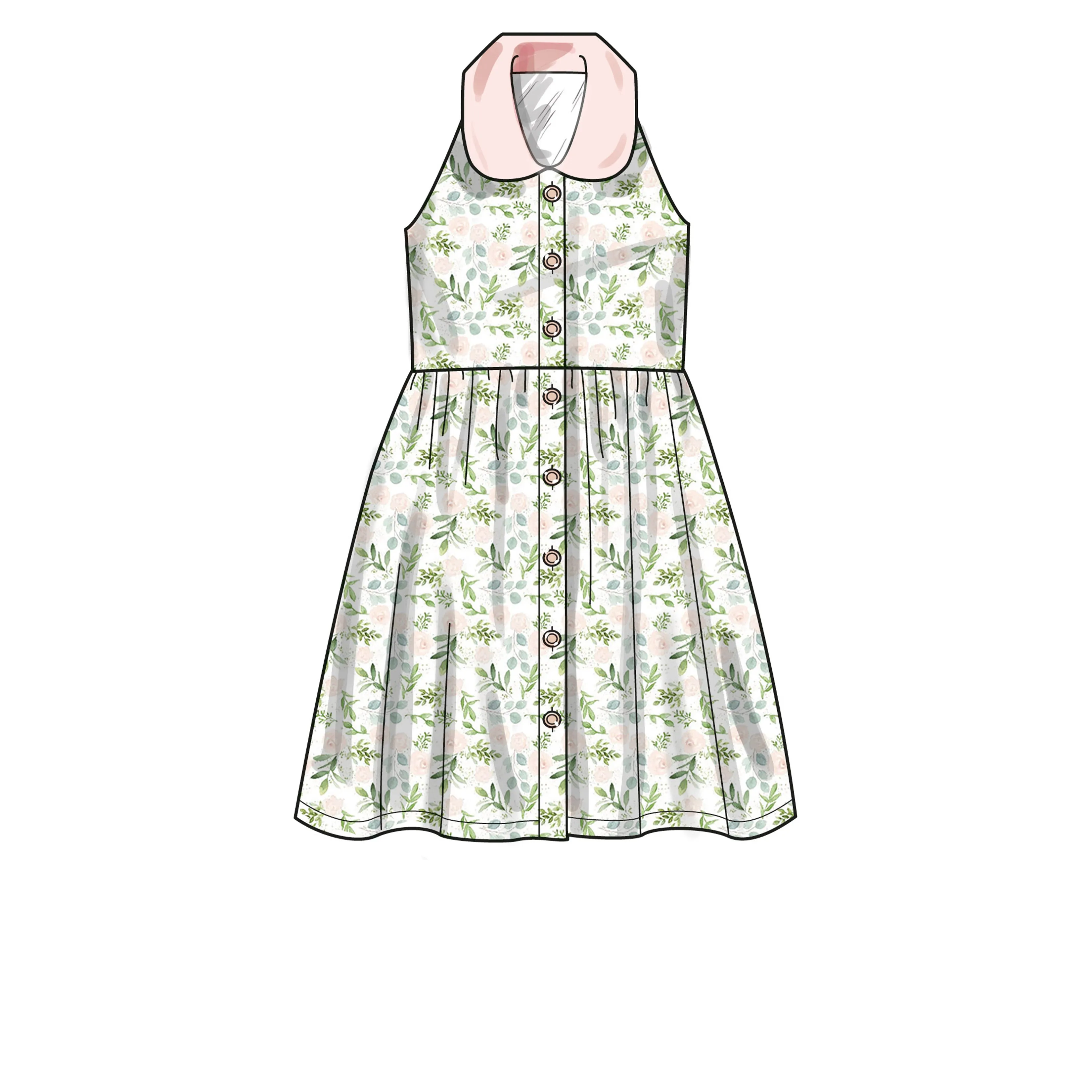 Newlook Pattern 6727 Child/Girl Dresses