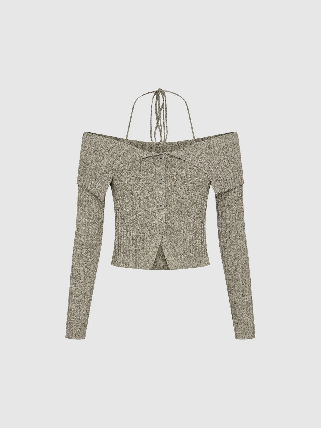 One Shoulder Knitted Cardigans