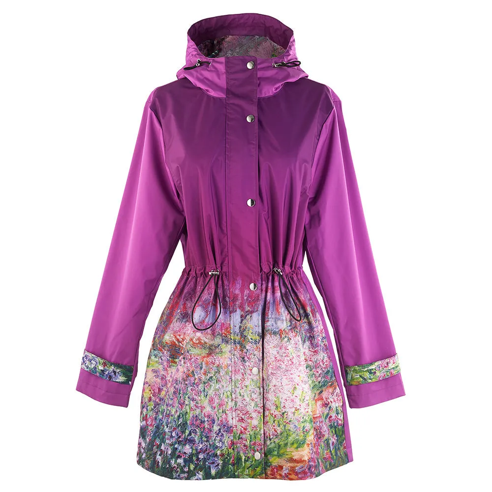 "Claude Monet Garden" Raincoat