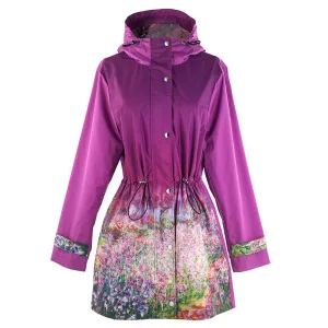 "Claude Monet Garden" Raincoat
